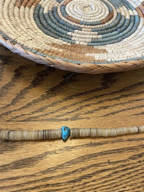 Native American Heishi Necklace Gem
