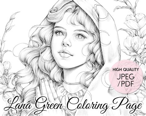 Eclipse Coloring Page For Adults Grayscale Coloring Page Etsy