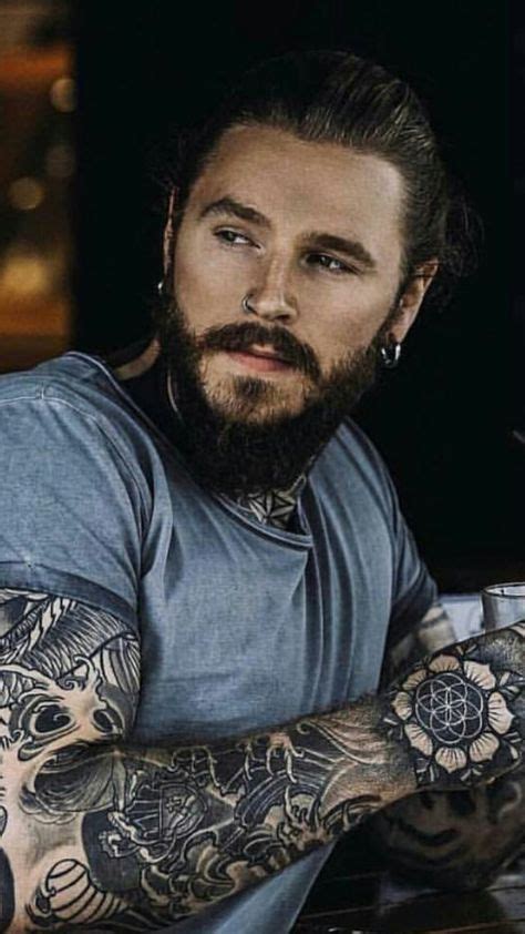 23 Best Handsome Man With Great Tattoos Beard And Hair Ideas Beard