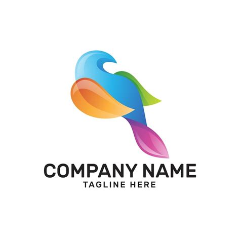 Premium Vector Colorful Bird Logo