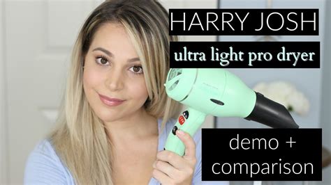 harry josh ultra light pro dryer review comparison youtube
