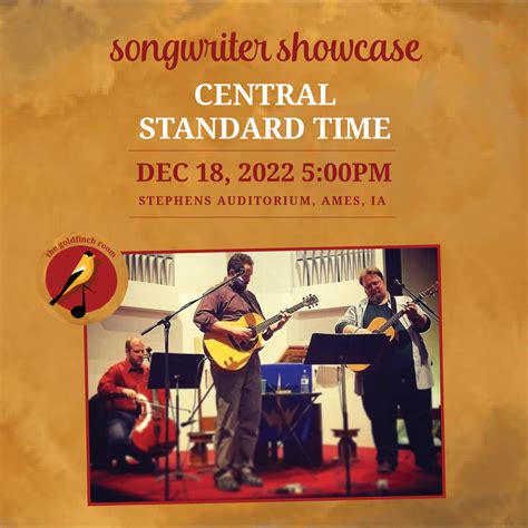 Central Standard Time in the Goldfinch Room - Discover Ames