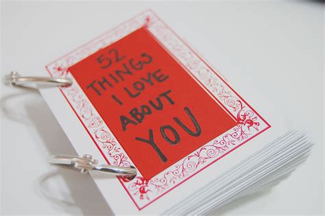 Crafting Tips And Diy Projects Diy 52 Things I Love About You