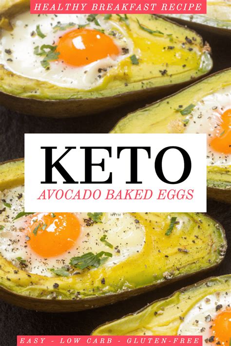 Avocado Baked Eggs Are An Easy And Quick Low Carb Keto Breakfast Idea