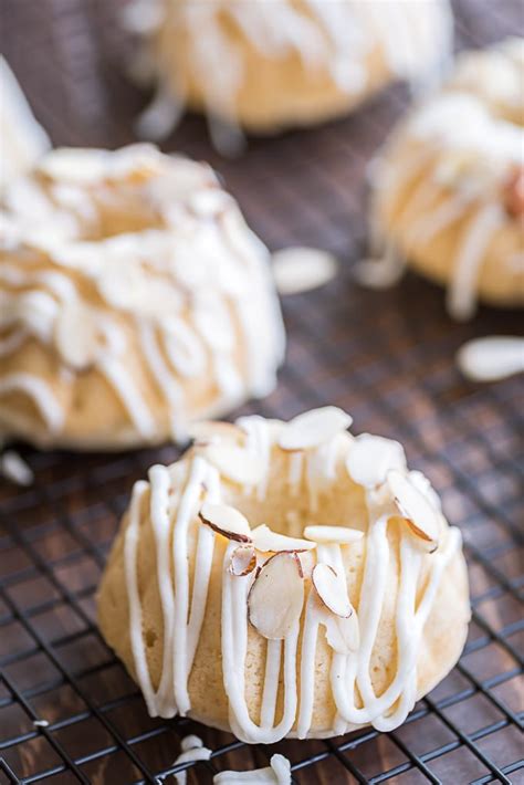 Looking for an easy holiday treat that everyone will love? Mini Almond Bundt Cakes - Almost Supermom