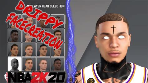 New Best Drippy Face Creation Nba 2k20 Youtube