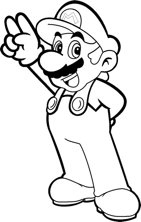 Free Printable Coloring Pages Mario