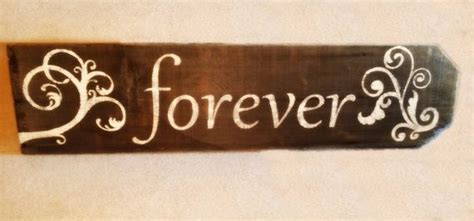 Forever Wood Wall Sign Reclaimed Wood Forever Sign With White Paint