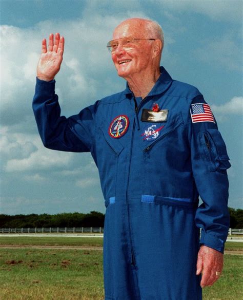 John Glenn First Us Astronaut To Orbit Earth And Us Senator Has
