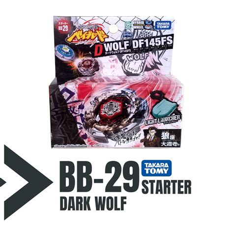 Bb 29 Takara Tomy Metal Fight Beyblade Bb 29 Starter Dark Wolf Df145fs