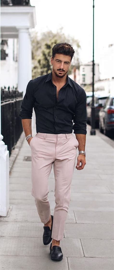Black Shirt And Pink Trouser For Casual Office Wear ⋆ Best Fashion Blog