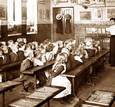 Victorian Childhood School Classroom England Photograph By