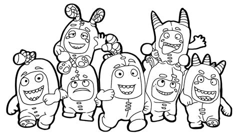 Oddbods Newt Coloring Pages Coloring Pages
