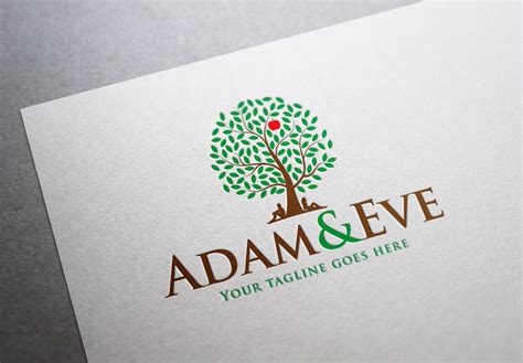Adam And Eve Logo Template Logo Templates On Creative Market