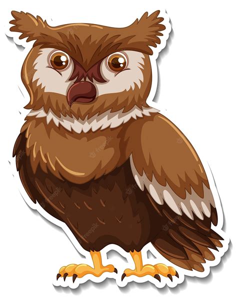 Horned Owls Clip Art Library