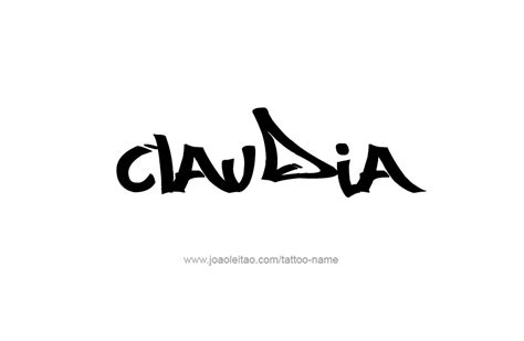 Claudia Name Tattoo Designs
