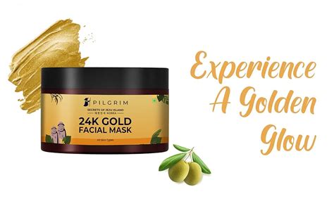 Buy Pilgrim 24k Gold Face Mask For Glowing Skin 24k Gold Face Pack