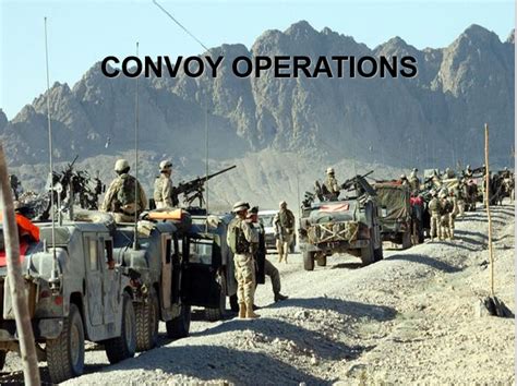 Convoy Operations At The Squad Powerpoint Ranger Pre Made Military