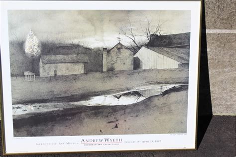 1992 Andrew Wyeth Retrospective At Jacksonville Art Museum Poster Print