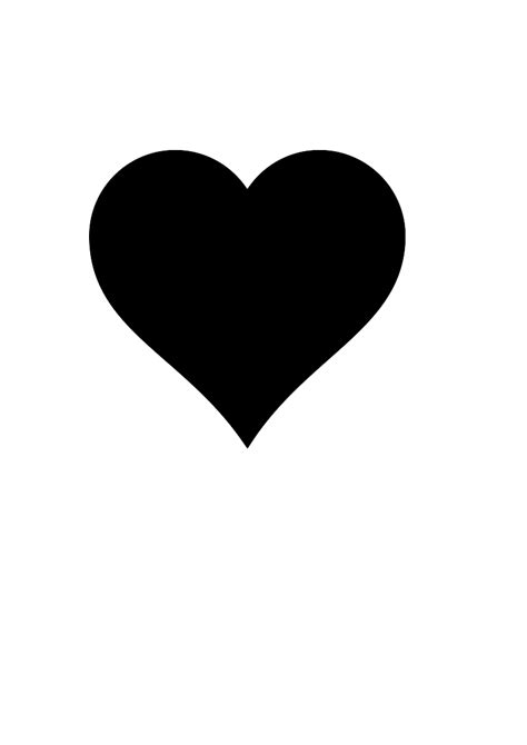Pictures Of A Black Heart Clipart Best