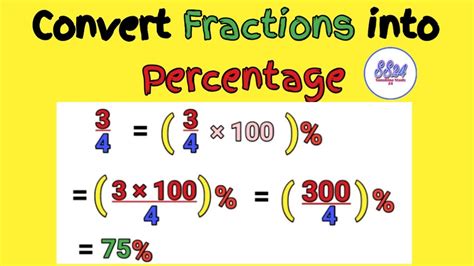 Convert Fractions Into Percentage Youtube