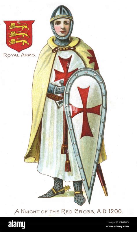 Caballero De La Orden De Los Templarios Cruz Roja 1200 Soldado