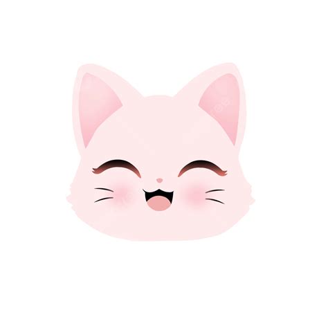 Cute Cat Pink Sticker Illustration Vector Vector Illustration Cute