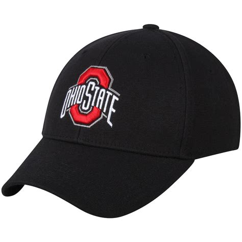 Top Of The World Ohio State Buckeyes Black Premium Memory 1fit Flex Hat