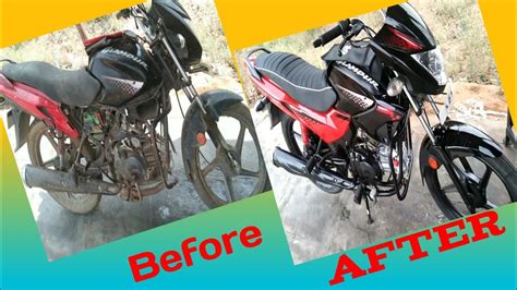 Glamour Restoration Old Hero Glamour Bike Repair Shivackl Youtube