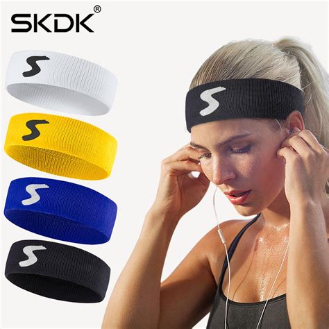 Elastic Polyester Cotton Sweat Head Band Yoga Running Fitness Headband