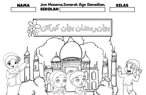 Gambar Pertandingan Mewarna Ihya Ramadhan 2018