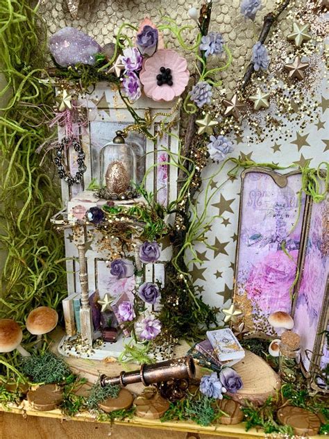 Handmade Fairy Book Nook Magical Book Fairy House Fairy Etsy Fairy