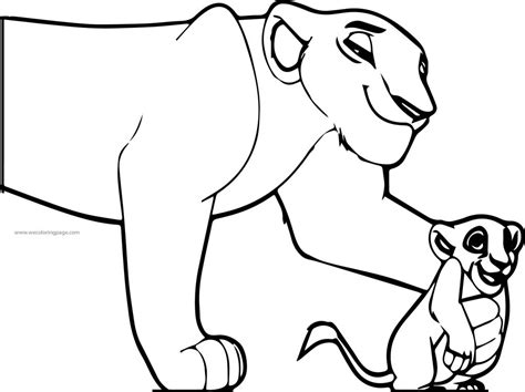 Sarafina Lion King Coloring Pages
