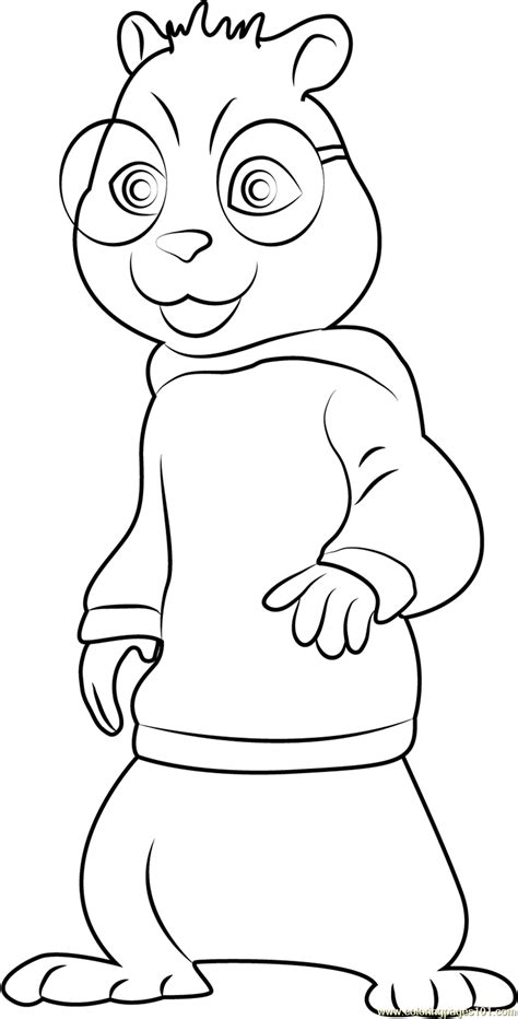 Chipmunks Coloring Page Free Alvin And The Chipmunks
