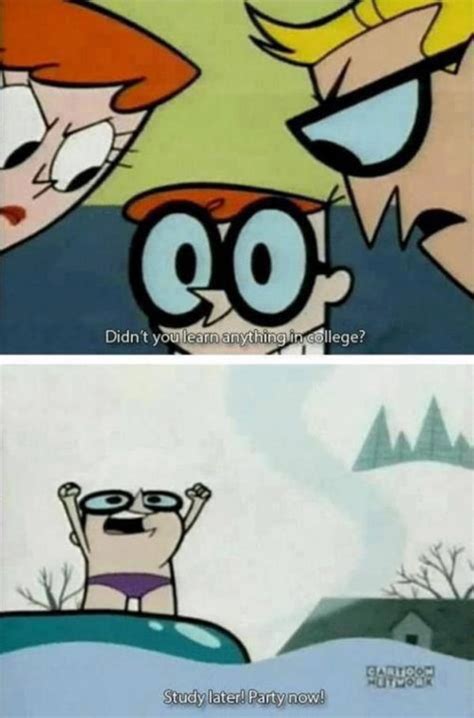 Dexter Gets College Cartoon Network Know Your Meme