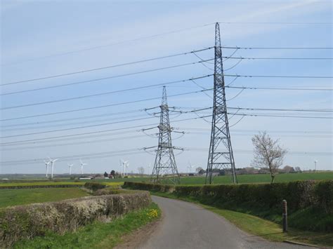 Pylons Near Sedgefield Malc Mcdonald Cc By Sa Geograph Britain