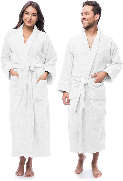 Ecolinen Luxury Bathrobe Towel Terry Cotton Robe Unisex Bath Robe Set Luxurious
