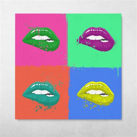 Pop Art Andy Warhol Lips