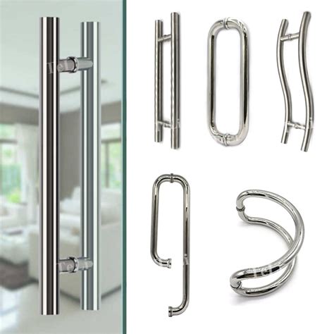 H Shaped Aluminium Sliding Tempered Crystal D Type Stainless Steel