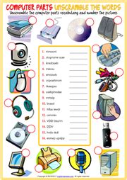Education is the main axis for the development of every human being our page offers very useful educational materials for teachers , students and parents, with the sole purpose of sharing our high quality teaching resources with them. Computer Parts ESL Printable Vocabulary Worksheets ...
