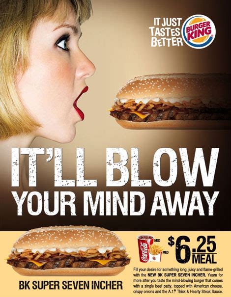 Burger King Seven Incher Ad ‘itll Blow Your Mind Away Dr