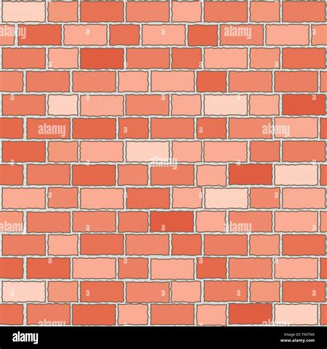 Seamless Red Bricks Wall Stock Vector Image And Art Alamy