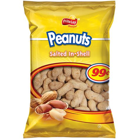 Frito Lay Salted In Shell Peanuts 99 Prepriced 45 Oz Bag