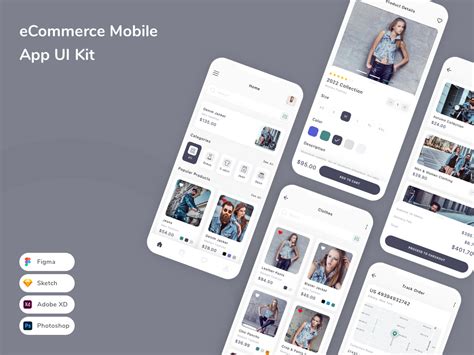 Ecommerce Mobile App Ui Kit Uplabs