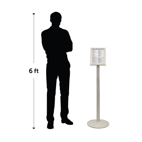 A4 Display Stand Curved Poster Signage Stand