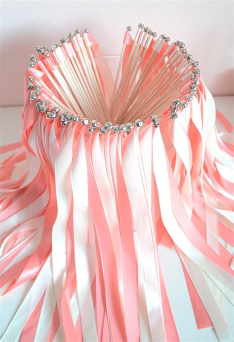 Wedding Ribbon Wands Party Streamers Set Of 100 Double Etsy