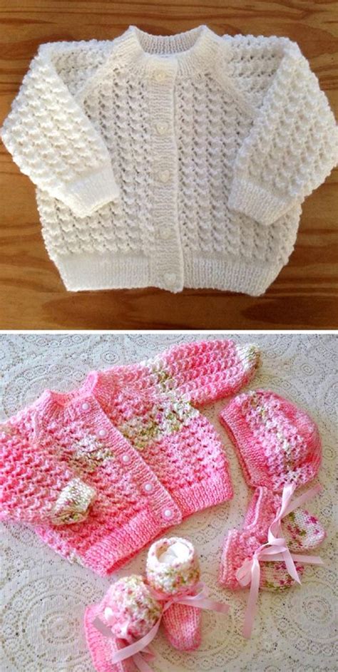 Lacey Baby Cardigan Free Pattern Baby Knitting Patterns Free