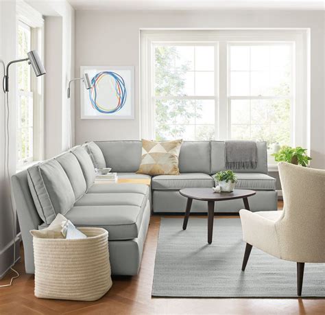 Perfect for small living spaces, our Damon modular sectional is made up