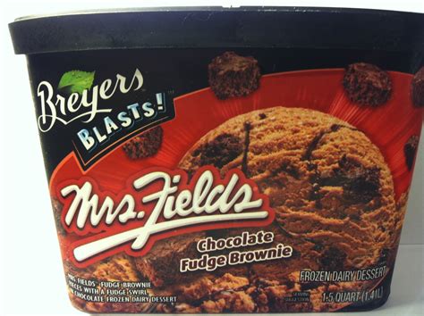 Crazy Food Dude Review Breyers Blasts Mrs Fields Chocolate Fudge