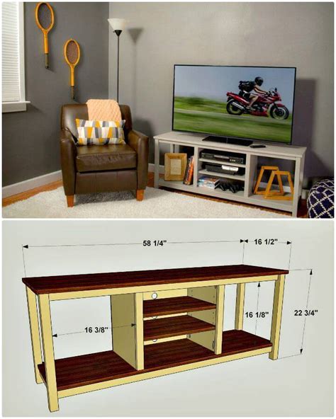42 Diy Tv Stand Plans That Are Easy To Build And Cheap ⋆ Diy Crafts